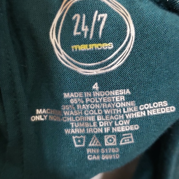 Maurice’s Metallic Tie Neck Shirt 	Size 4X - Picture 6 of 6